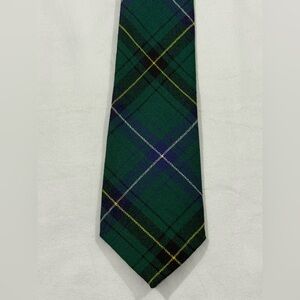 Henderson Scotland Green Tartan Plaid Tie Wool Classic Scottish Necktie